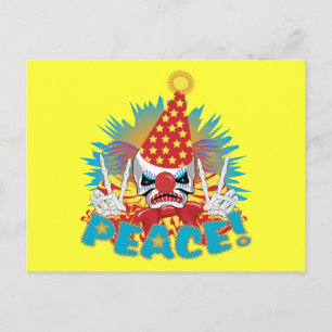 Clown Skull Postkarte