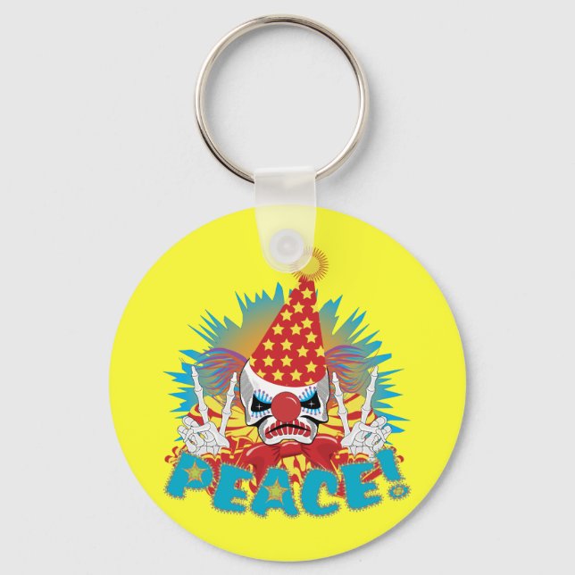 Clown Skull Schlüsselanhänger (Vorderseite)