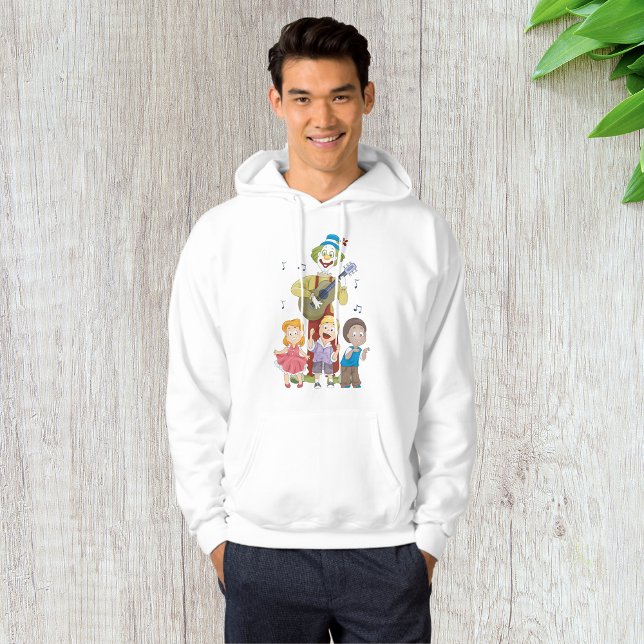 Clown spielt Gitarre Hoodie (Von Creator hochgeladen)