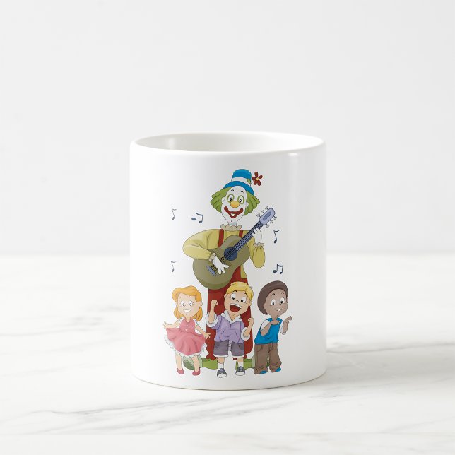 Clown spielt Gitarre Kaffeetasse (Von Creator hochgeladen)