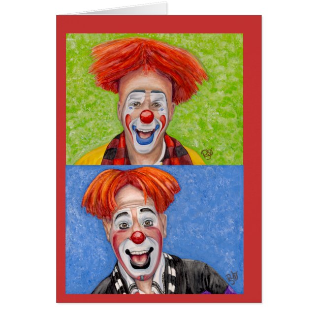 Clown Steven Daniel Copeland (Vorne)