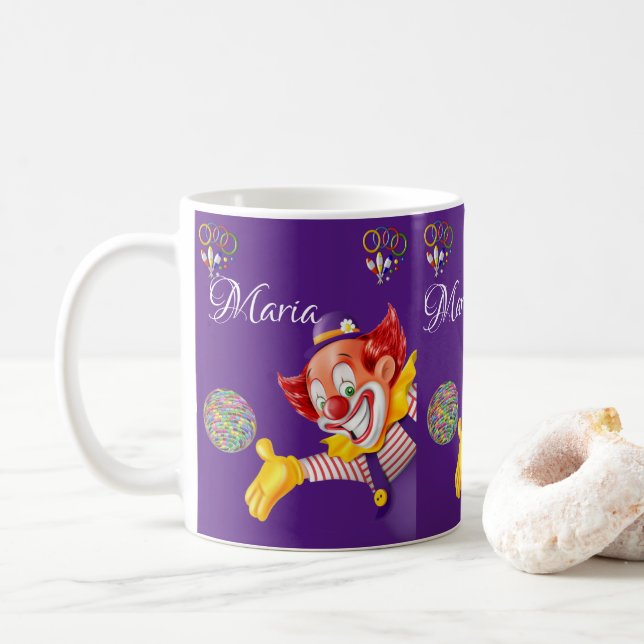 Clown-Tasse Kaffeetasse (Mit Donut)