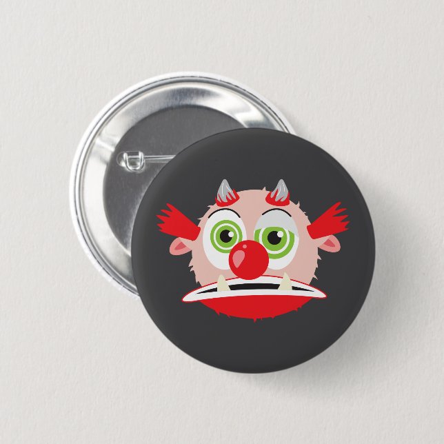 Clown-Troll Button (Vorne & Hinten)