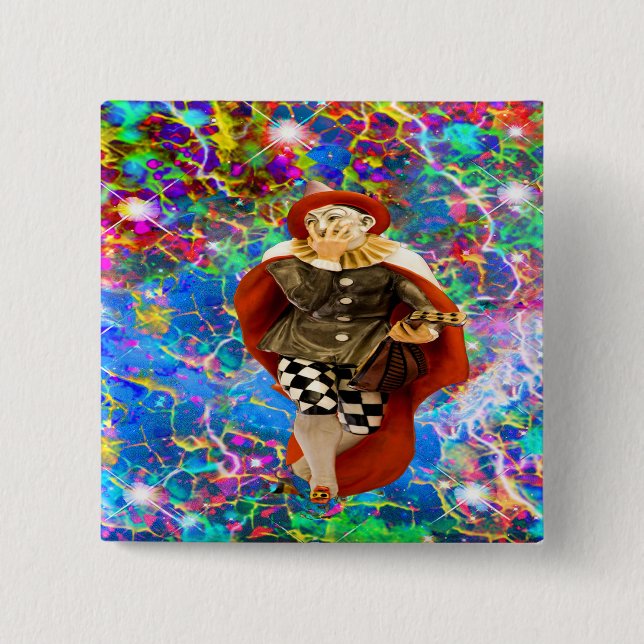 Clown Troubadour Button (Vorderseite)