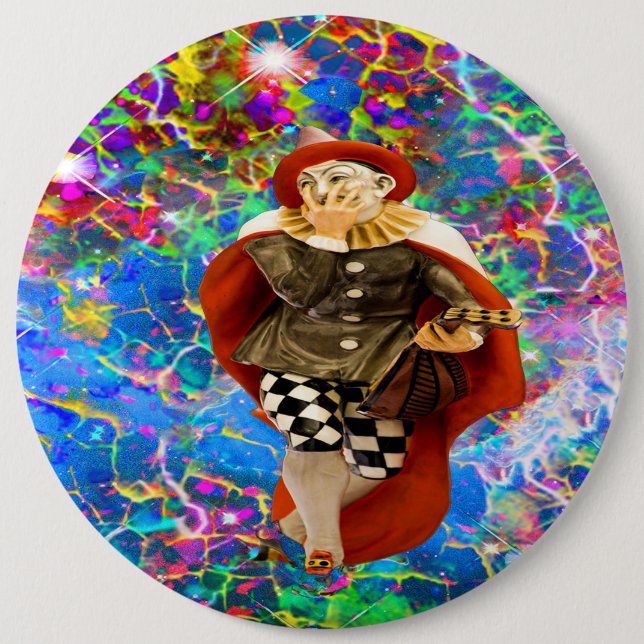 Clown Troubadour Button (Vorderseite)