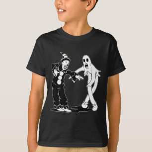 Clown und Gespenst tanzen T-Shirt
