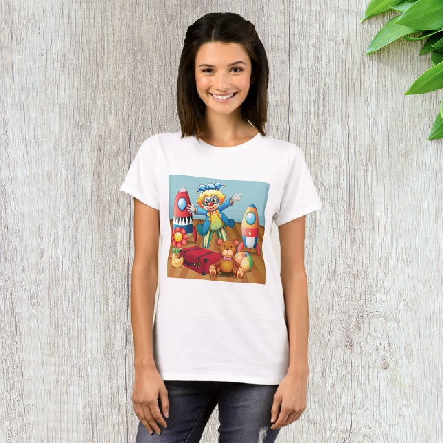 Clown und Spielzeug T - Shirt für Frauen (Von Creator hochgeladen)