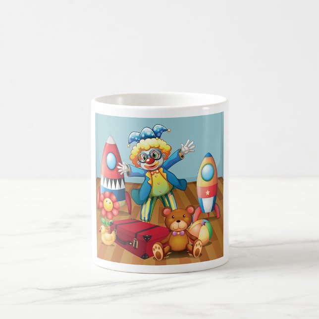 Clown und Spielzeug-Tasse Kaffeetasse (Von Creator hochgeladen)