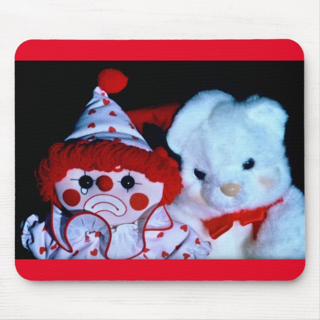 Clown und Teddy Mousepad (Vorne)