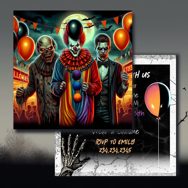 Clown, Vampire und Zombie-Halloween-Party (Von Creator hochgeladen)