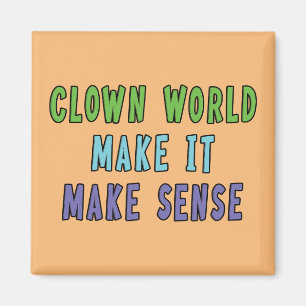Clown Welt Magnet