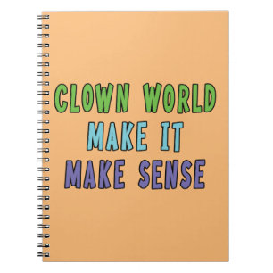 Clown Welt Notizblock