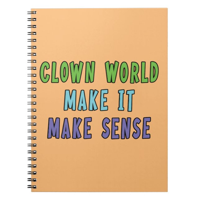 Clown Welt  Notizblock (Vorderseite)