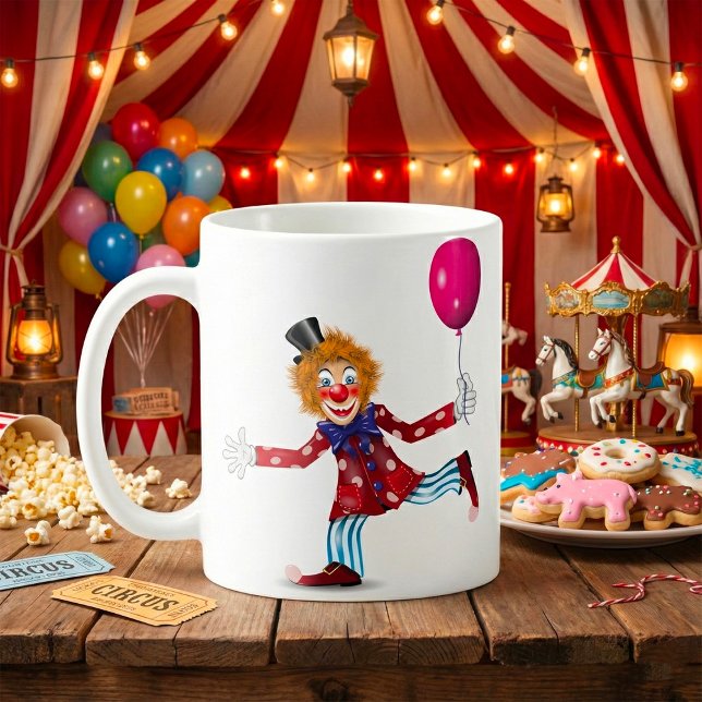 Clown With A Balloon Mug Kaffeetasse (Von Creator hochgeladen)