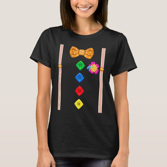 Clown with Bow Tie Group Costume  Carnival T-Shirt (Vorderseite)