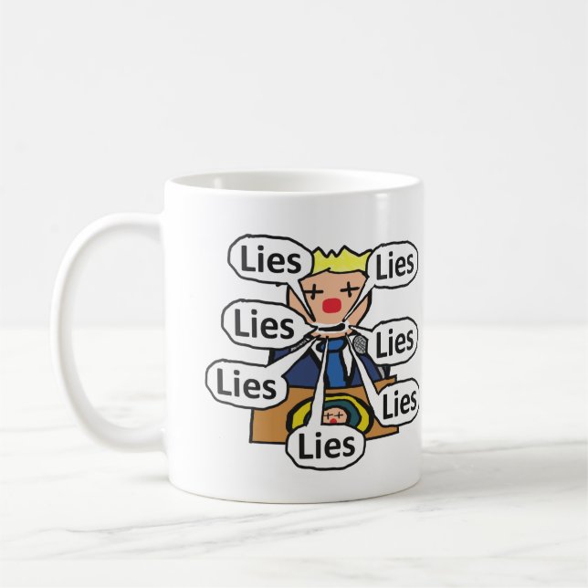 Clown World Lies Kaffeetasse (Links)