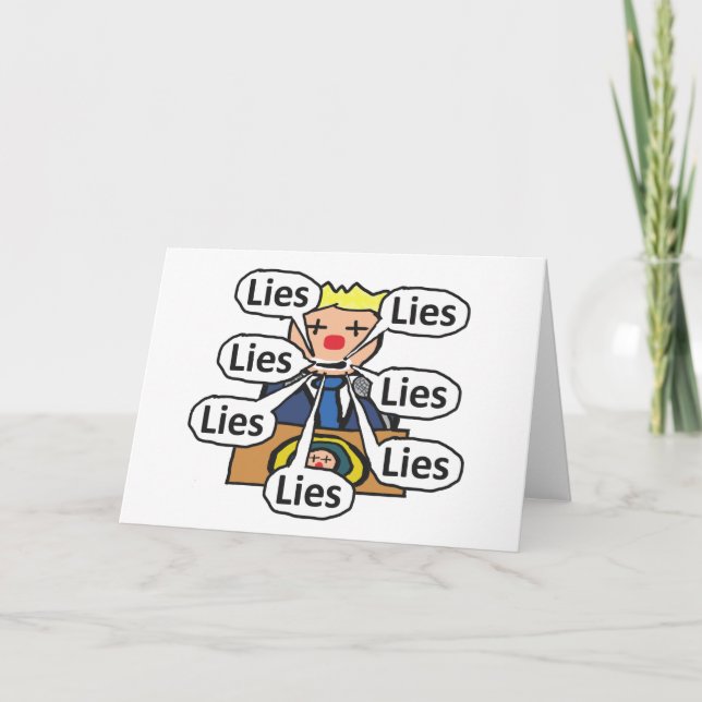 Clown World Lies Karte (Vorderseite)