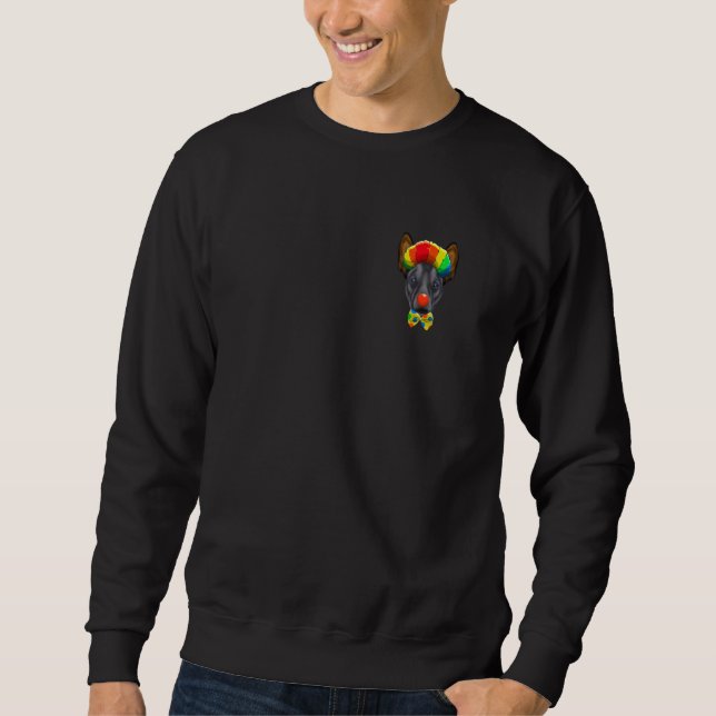 Clown Xoloitzcuintli Circus Docket Sweatshirt (Vorderseite)
