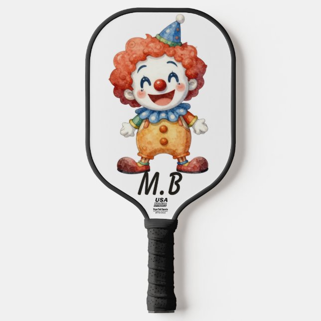 Clown-Zirkus-Humor Pickleball Schläger (Vorderseite)