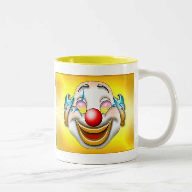 CLOWN ZWEIFARBIGE TASSE (Rechts)