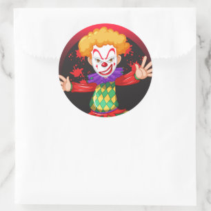 Clownaufkleber Runder Aufkleber