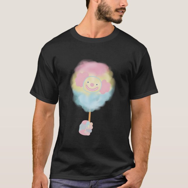Clowncore Clown Cotton Candy T-Shirt (Vorderseite)
