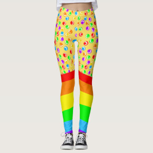 Clownerkern und Regenbogen Leggings