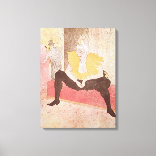 Clowness Cha-U-Kao Sitzplatz, 1896 Leinwanddruck (Vorderseite)