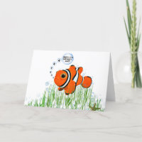 Clownfisch in Algen zum 4. Geburtstag