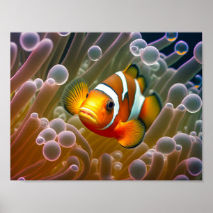 Clownfisch in Sea Anemone Poster