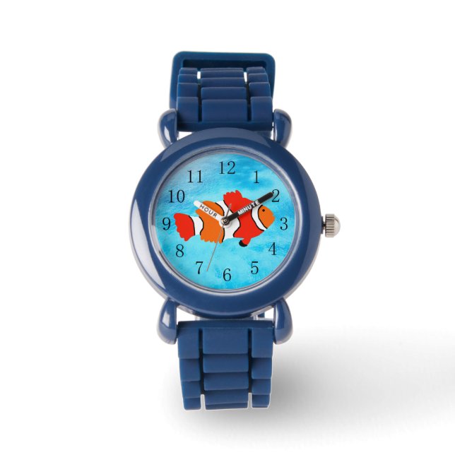 Clownfisch lernen, Zeitüberwachung zu erzählen Armbanduhr (Vorderseite)