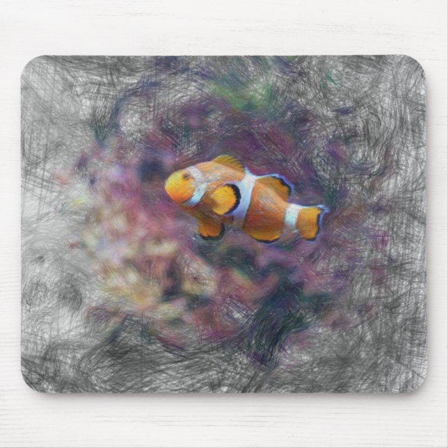 Clownfisch Mousepad (Vorne)