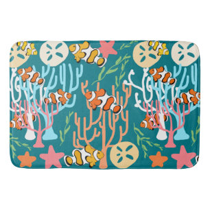 Clownfisch & Ocean Life Custom Badematte