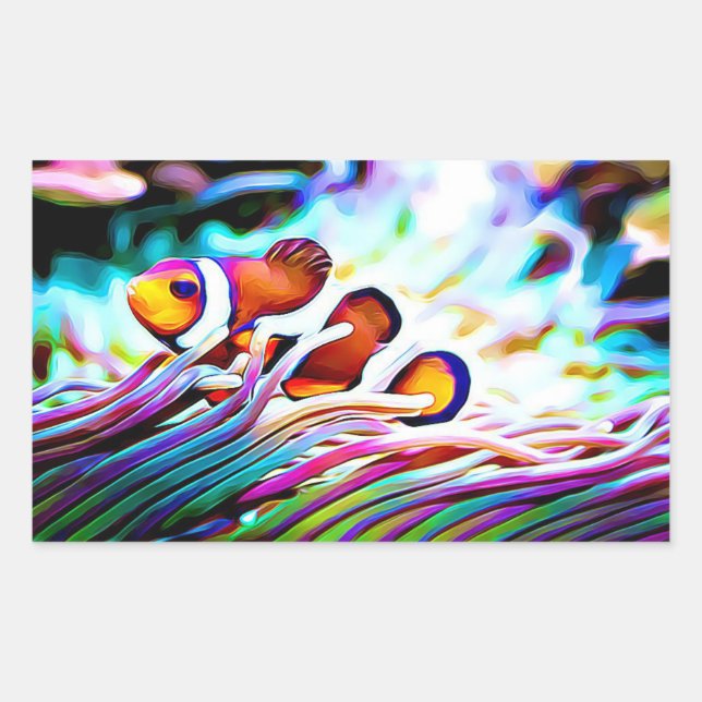 Clownfisch pinkelt bei dir Aufkleber (Vorderseite)