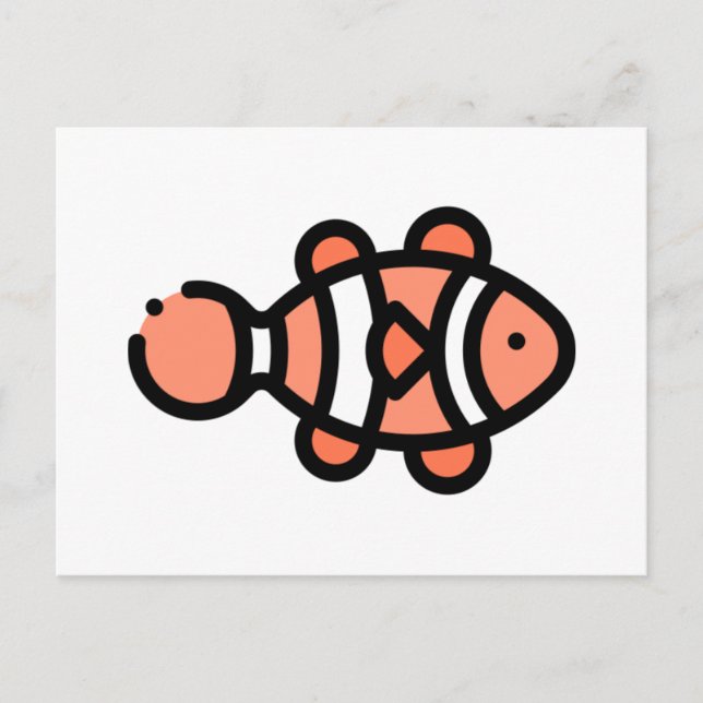 Clownfisch Postkarte (Vorderseite)