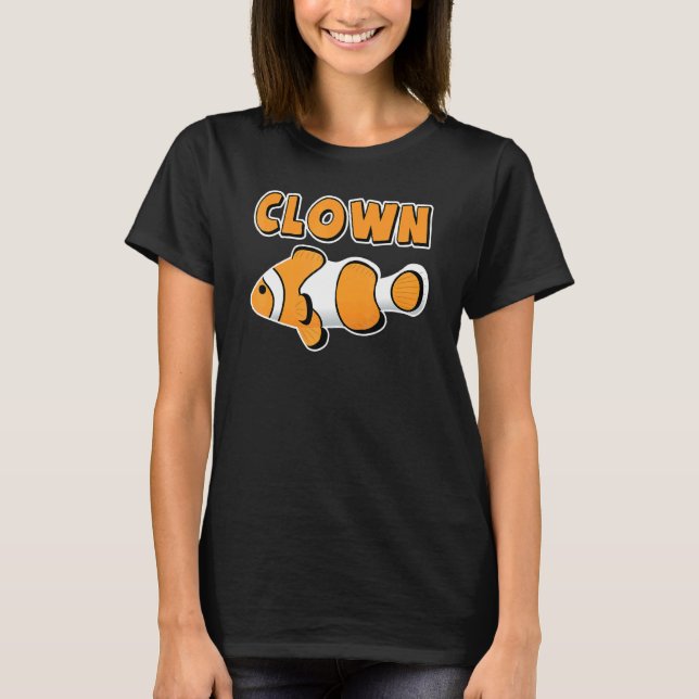 Clownfisch Süßes Aquarium Fischen T-Shirt (Vorderseite)