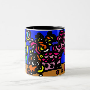 Clownfische lieben zweifarbige tasse