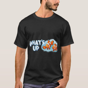 Clownfische mit WAS IST LOS Grüßen (kleines Design T-Shirt