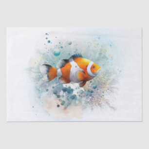 Clownfischfarbe Seidenpapier
