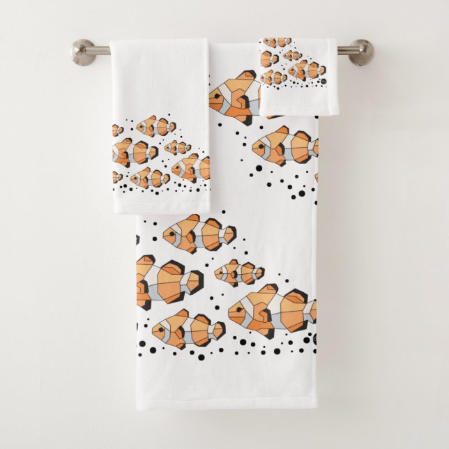 Clownfish Badezimmer Handtuch Set (Insitu)