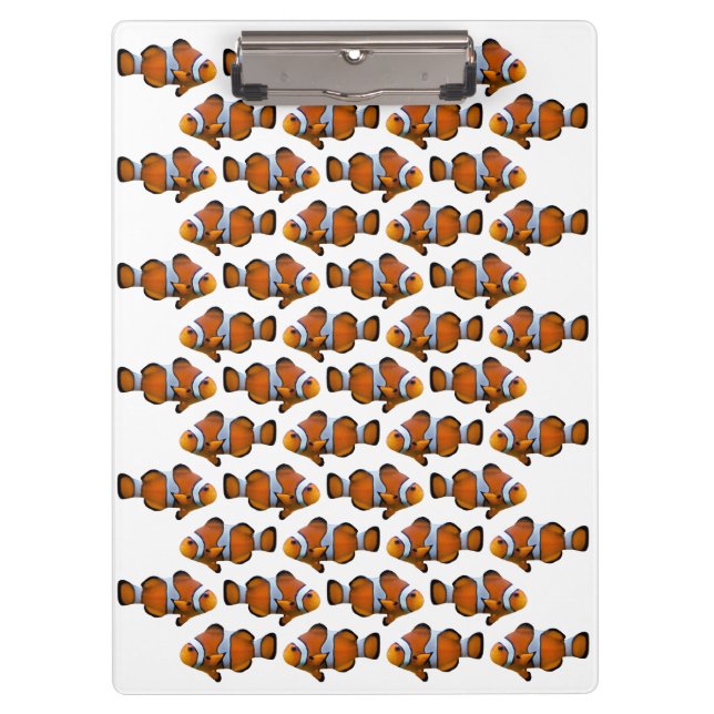 Clownfish Frenzy Clipboard Klemmbrett (Vorderseite)