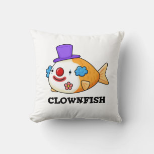 Clownfish Funny Animal Fish Puff Kissen