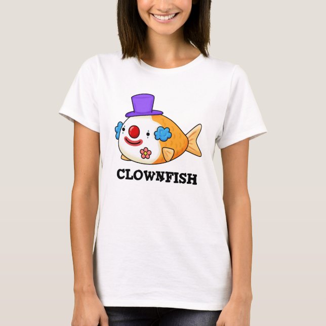 Clownfish Funny Animal Fish Puff T-Shirt (Vorderseite)