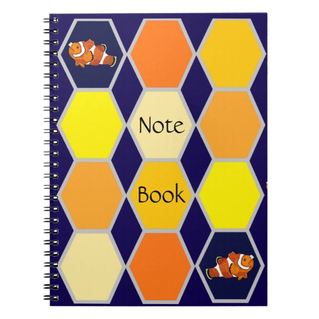 Clownfish Handgezeichnete Kunst Notizblock (Vorderseite)