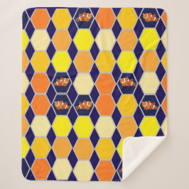 Clownfish Handgezeichnete Kunst Sherpadecke