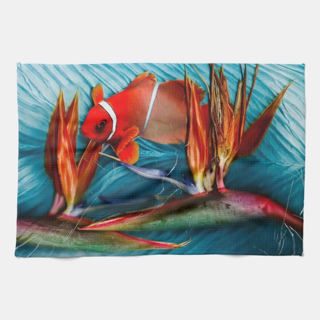 Clownfish in Paradise Küchentuch (Horizontal)