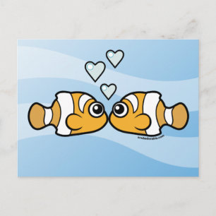 Clownfish Liebe Postkarte