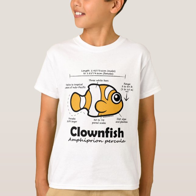 Clownfish Statistiken T-Shirt (Vorderseite)