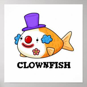 Clownfish Süße Tier Fischpuppe Poster
