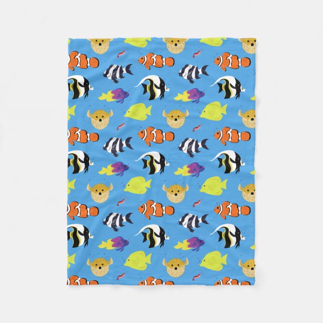 Clownfish und Freunde Fleecedecke (Vorderseite)